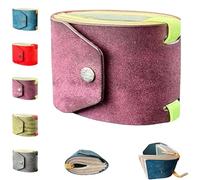 Bobboslin Leather Cash Wrap Wallet, Bobboslin The Genuine Leather Cash Wrap Wallet, CashHolder for Men with Magnetic Clasp, Money Wallets Organizer Holds 1-99 Bills (1pcs-Purple)
