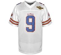 Bobby Boucher #9 The Waterboy Adam Sandler Movie Mud Dogs Bourbon Bowl Football Jersey - White - Medium