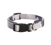 Bobby Camouflage - Collar for Dogs Size S - 25-40 cm - Durable and Adjustable, with Safety Buckle Closure, Grey Camouflage