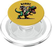 Bobby Dabbing Astronaut on a Dinosaur Cartoon PopSockets PopGrip for MagSafe