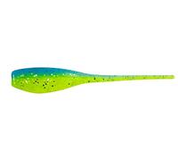 Bobby Garland Mo' Glo 2-Inch Baby Shad Glow-in-the-Dark Soft Plastic Fishing Lure, 18 per Pack, Screamer