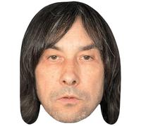 Bobby Gillespie (Stubble) Celebrity Mask, Flat Card Face, Fancy Dress Mask