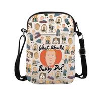 Bobby Hill Merchandise Crossbody Bag Bobby Cartoon Character Gift What Would Bobby Do Carryon Bag Bobby Meme Comedy Fans Gift, Bobbydocr