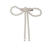 Bobby pins Pearl Bow Hairpin Sweet Artificial Pearl Bow Hairpin Hairpin Duckbill Hairpin Hairpin Women Side Bangs Hairstyle Design Tool Imitation Pearls(The hairpin is about 3CM long)