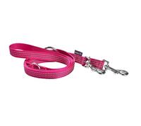 Bobby Safe Reflective Heavy Duty Dog Lead 3 Lengths with Double Metal Safety Carabiner, Fuchsia, Size S/M, Length 180 cm