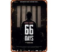 Bobby Sands: 66 Days Film Poster Vintage Metal Tin Sign Aluminum Signs Wall Art Home Decor Bedroom Kitchen Cafe Pub Plaque 8X12 Inch