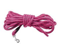 Bobby Walk 3 M - Dog Lead 3 Metres/Thickness 1.2 cm, Tubular Dog Lead, Durable Nylon, Fuchsia, 3 Metres