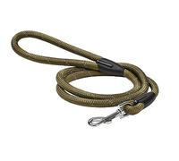 Bobby Walk Tubular Dog Leash, Training Dog Leash with Carabiner, Heavy Duty Nylon, Khaki, 124 x 1.2 cm