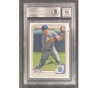 Bobby Witt Jr 2020 Bowman Paper Prospects Signed Rookie Card #BP25 Auto Graded Beckett 10