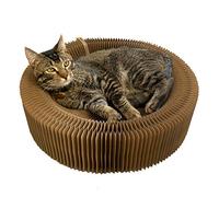 BobbyPet Cat Scratcher Lounge Bed - Collapsible Round Shape for Big cat
