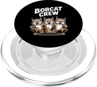 Bobcat Crew Funny Cartoon Forest Wild Cat Themed Birthday PopSockets PopGrip for MagSafe