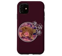 Bobcat Hibiscus Circle Case for iPhone 11