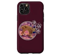 Bobcat Hibiscus Circle Case for iPhone 11 Pro
