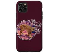 Bobcat Hibiscus Circle Case for iPhone 11 Pro Max