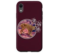 Bobcat Hibiscus Circle Case for iPhone XR