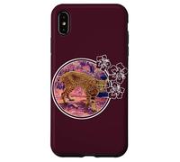 Bobcat Hibiscus Circle Case for iPhone XS Max