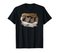 Bobcat Kittens Peering Out of Small Sandstone cave. Artist's T-Shirt