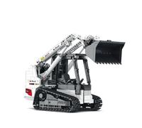 Reobrix RC Bobcat Skid Steer Loader Building Block Toy with Cab Light, Engineer Tracked Vehicle Heavy Duty Hobby for Adult, 22004 Mechanical Construction Brick Gift for Child Boys 14+ (1227Pcs)
