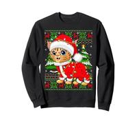 Bobcat Lynx Christmas Lights Santa Costume Ugly Xmas Sweater Sweatshirt