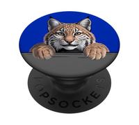 Bobcat Peeking Pocket Wild Cat Animal Lover PopSockets Adhesive PopGrip