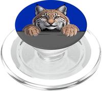 Bobcat Peeking Pocket Wild Cat Animal Lover PopSockets PopGrip for MagSafe
