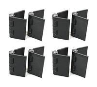 Bobco Metals 4" Heavy Duty Weldable Hinges | Steel Butt Hinge Design for Heavy Gates & Doors | Long Lasting - Corrosion & Rust Resistant - 4 Pairs