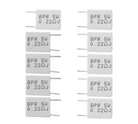 BOBEINI 10 Pcs 0.22R 5 W 5% Cement Resistor 0.22Ohm Non-Inductive Resistor BPR56