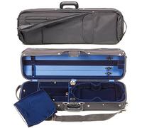 Bobelock Hill Style 1017 Semi-French Fitted Black/Blue 4/4 Violin Case