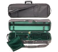Bobelock Hill Style 1017 Semi-French Fitted Black/Green 4/4 Violin Case