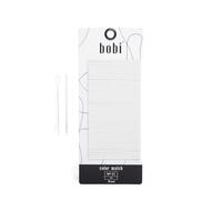 BOBI White Flat Hair Pins - Non Slip Grip for All Day Hold - Non Damage - Nickel Free - 6.5cm - Lily - Exactly Matched to Hair Colour #11 (50 Carat)