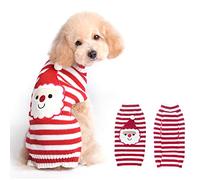 BOBIBI Pet Holiday Christmas Santa Claus Dog Sweater Cat Clothes Pet Jerseys Clothing