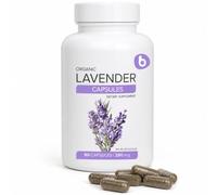 Bobica Organic Lavender Capsules for Relaxation, 90 Vegan Caps | Certified organic whole lavender flower powder | Non-GMO, gluten-free, vegan | Made in the EU under GMP | 2 capsules daily