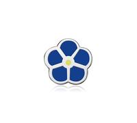 Bobijoo Jewellery - Forget-Me-Not Flower - Freemasonry Buttonhole Pin - Steel Metal