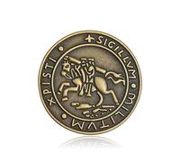 BOBIJOO Jewelry - Pine Seal Knights Templar, Abacus, Master of the Temple Pins Bronze