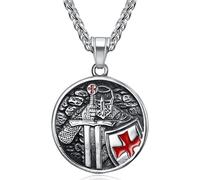 BOBIJOO JEWELRY - Templar Pendant Knight Warrior of The Temple
