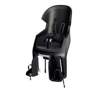 BOBIKE 8010800001 - Rear Reclinable Bicycle Child Seat Luggage Carrier EXCLUSIVE EVOLVE MAXI adjustable headrest, 5-point harness for children up to 22 kg, Urban Black