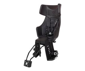 BOBIKE 8011300032 - Rear Bicycle Child Seat EXCLUSIVE MAXI TOUR PLUS For Frame - Safe and Stylish with LED Reflector For Kids 9 Months to 6 Years, Up to 22kg, Urban Black