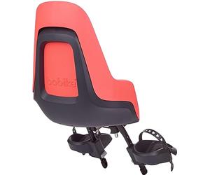 BOBIKE 8012000016 - One Mini Front Chair for Bicycles with Wheels from 26 inches to 29 inches Suitable for Children with Maximum Weight of 15 kg with Anchor in The Steering Tube in Fierce Flamingo