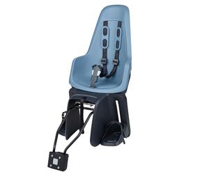 BOBIKE 8012200023 - Rear Bicycle Child Seat ONE MAXI 1P&E-BD For Luggage Carrier and For Frame - Versatile with Dual Mounting Options, For Kids 9 Months to 6 Years, Up to 22kg, Citadel Blue