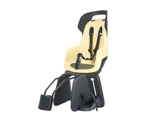 BOBIKE 8012700001 - Rear Bicycle Child Seat GO Maxi RS Reclining System for Frame - Safe for Kids 9 Months to 6 Years, Up to 22kg, Lemon Sorbet