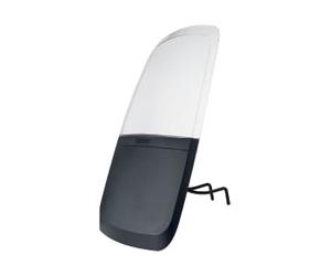 Bobike 8018800001 Windscreen Grey With Flap - Adjustable Impact-Resistant Wind Deflector For Kids Front Bike Seat, Windshield, Fits All Bobike Front Seats, Go, One & Evolve Mini, Grey