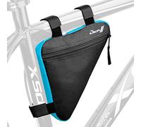 BOBILIFE Bike Triangle Frame Bag - Bicycle Cycling Storage Triangle Top Tube Front Pouch Saddle Bag for Road and Mountain Bikes (Blue)