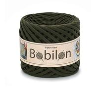 Bobilon Medium Moss Green Cotton T-Shirt Yarn - 100M, 7-9mm, 320g