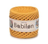 Bobilon T-Shirt Yarn Fettuccini Zpagetti Style, 7-9 mm, 100% Cotton, Mustard
