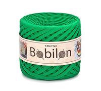 Bobilon T-Shirt Yarn for Crocheting, Colorful DIY Craft Material, Chunky Knit Basket, Mask Ear Ties 5-7 mm Green Island
