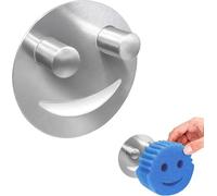BOBITALK 1 Piece Stainless Steel for Scrub Holder Kitchen Smiley Sponge Dish Sponge Holder Open Design for Scrub Mommy Holder, Sponge Holder for Scrub and Scrub Mommy (Sponges Not Included)
