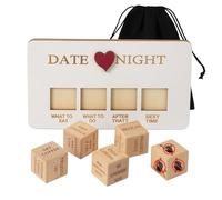 BOBITALK 1 SET Date Night Dice for Couples With Pouch Storage, Fun Date Night Ideas, Reusable Date Night Games,Decision Dice, for Valentine's Day Anniversaries Gift