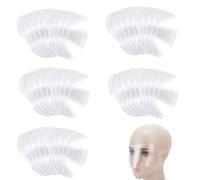 BOBITALK 50Pcs Clear Face Shield - Eye Shield After Cataract Surgery, Disposable Face Shield Visor Makeup Eye Shield for Hairspray Salon Supplies and Eyelash Extensions Eye Eyelid Surgery Aftercare