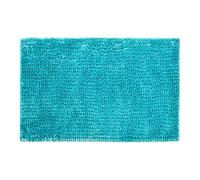 Bobli Velvet Chenille Bobble Bath Mat Non Slip, Deep Pile (50 x 80cm, Turquoise)