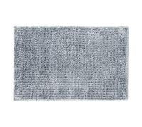 Bobli Super Soft Chenille Bobble Bath Mat Non Slip 50 x 80cm - Deep Pile, Ultra Absorbent, Quick Dry Bathroom Rug (Dove Grey)
